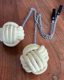  Fire Poi Set - Monkey Fist with Chain