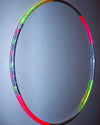 31" x 3/4" Polypro Reflective Hoop "Flower Power" - READY TO SHIP