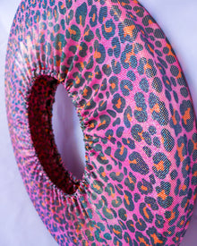  Mini Hoop Huggie - Hula Hoop Travel Bag for Mini/Collapsible Hoops - Pink Leopard