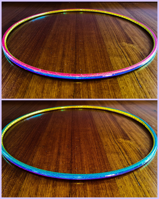 Rainbow Coin Flip - Reflective Hula Hoop