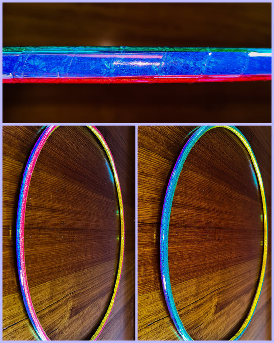 Rainbow Coin Flip - Reflective Hula Hoop