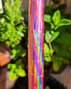 Holographic pink tape designed for custom hula hoop decoration and stage performance