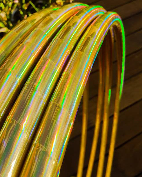 Hula Hoop "Gold Holographic" - Polypro/HDPE
