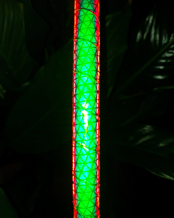 Reflective Hula Hoop "Green Firefly" - Polypro/HDPE