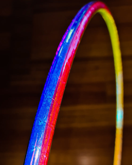 Rainbow Coin Flip - Reflective Hula Hoop